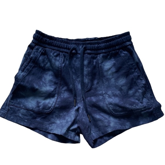 Athleta Farallon Shorts Crystal Tie Dye Blue Size XXS - Picture 2 of 9